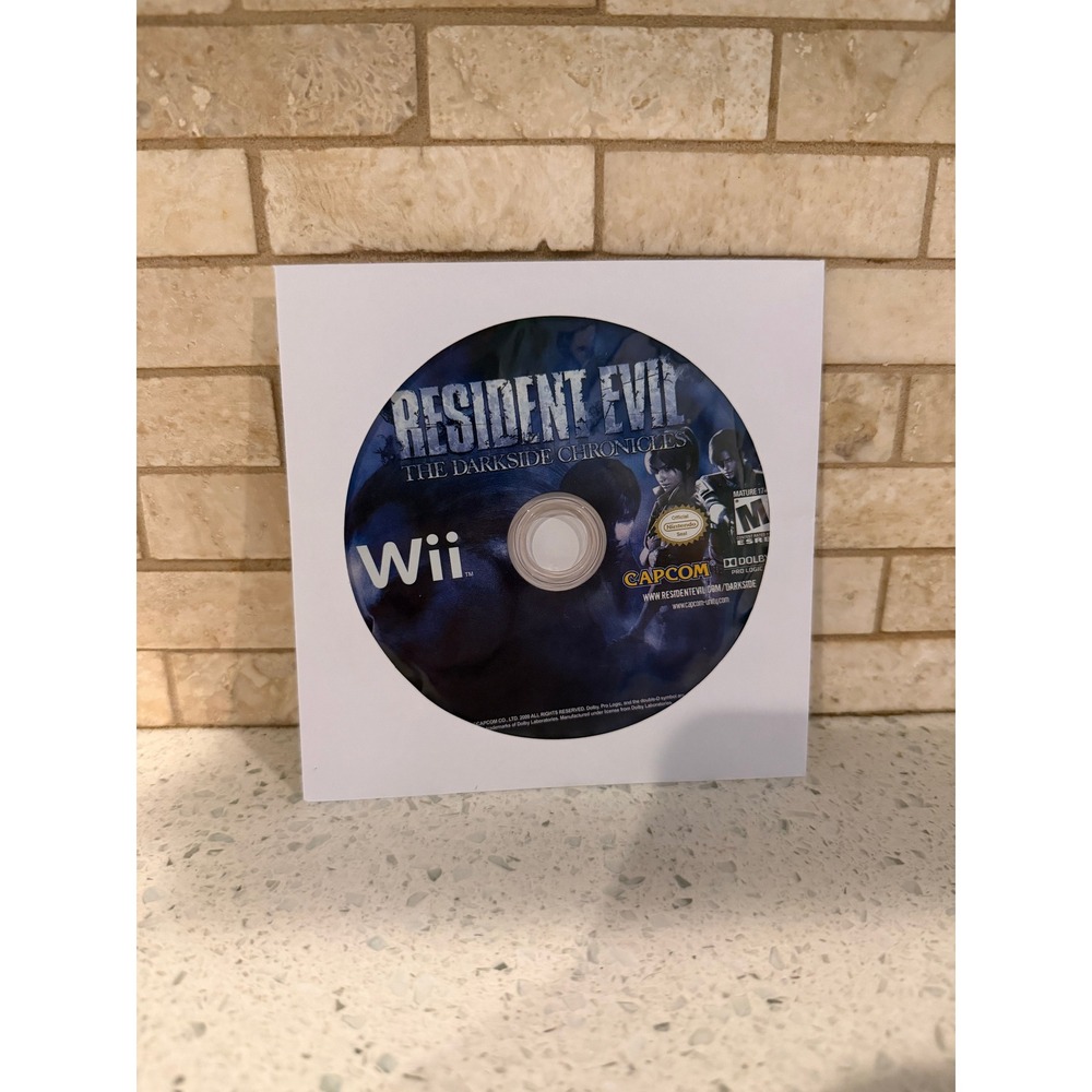 Resident Evil The Darkside Chronicles Nintendo Wii 2009 Disc Only